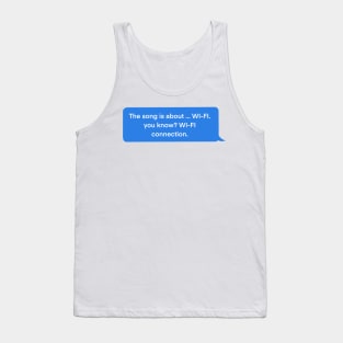 Bang Chan Connected speech bubble (white) Tank Top